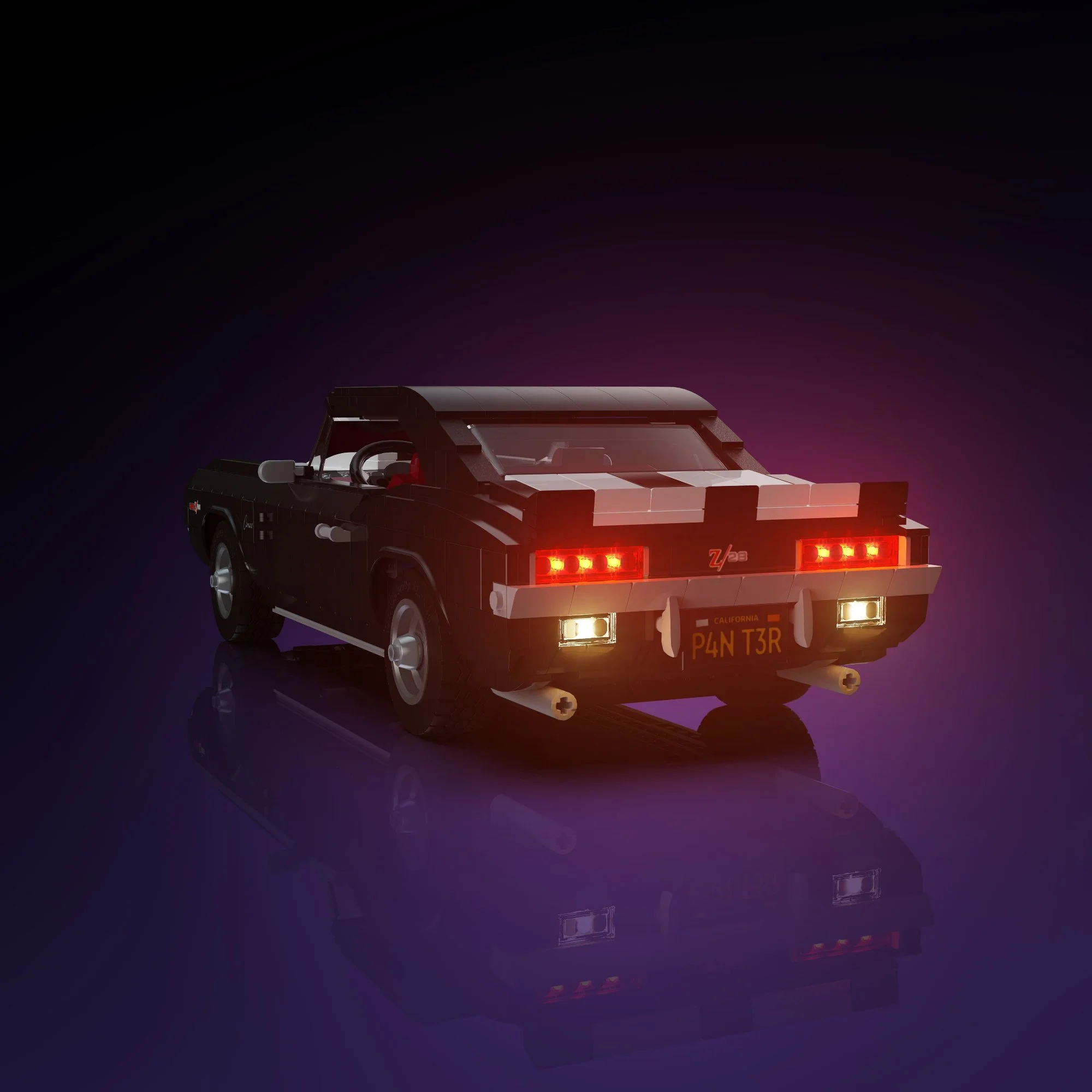 Light Kit for LEGO® Chevrolet Camaro Z28 #10304 - Image 3